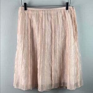 NIC+ZOE Elegant Soft Pink Pleated Skirt Size 12